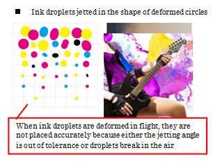 ink droplets deformed circles