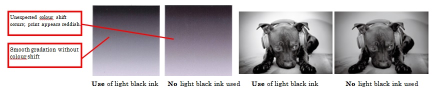 use black ink